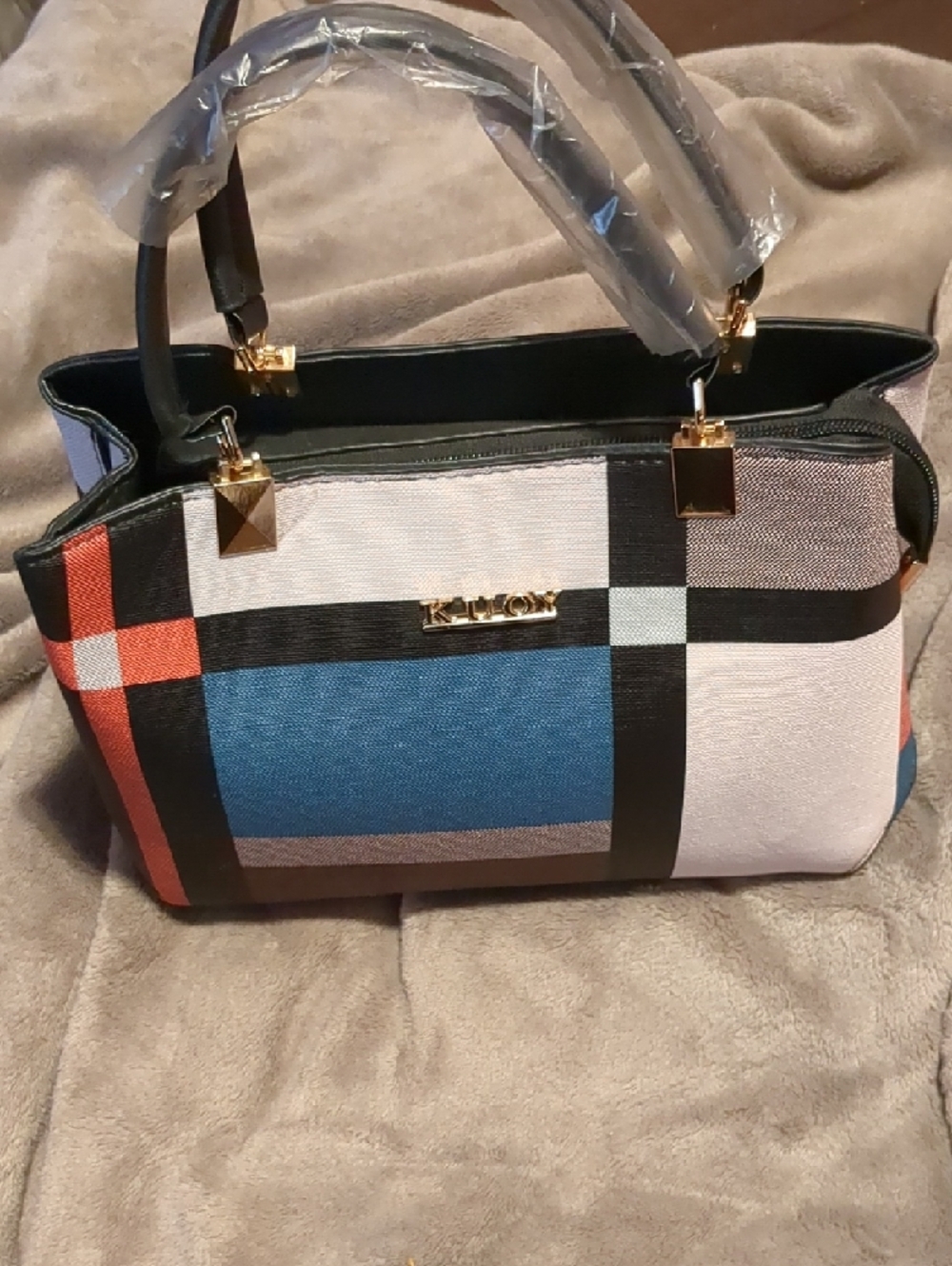 Colorful Colorblock Shoulder Bag - Picture 2 of 8